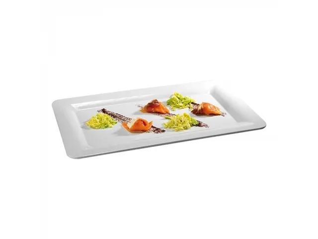 Emga Serveerplateau 53x32,5cm (1/1 GN) Melamine wit