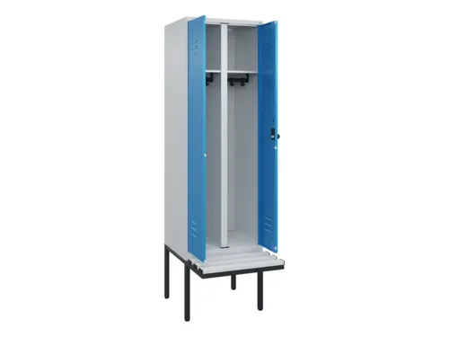 locker voor scheiding van kleding,HxBxD 2120x600x815mm,2vak
