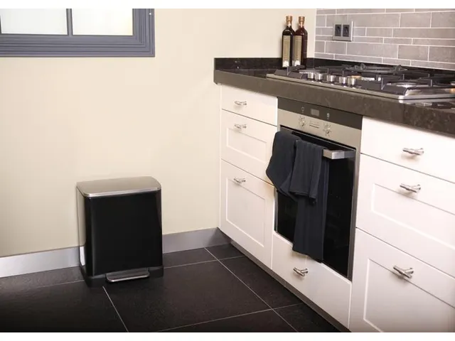 Pedaalemmer E-Cube 20 liter Zwart Mat RVS