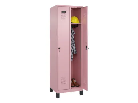 locker,HxBxD 1950x600x500mm,2vak,vak B 300mm,draaigrendel,voeten