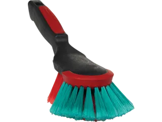 Handborstel Vikan ergo met rubber stootrand 32cm Zachte splitvezel - 2