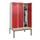locker met bank,HxBxD 2120x1200x815mm,3vak,vak B 400mm,draaigrendel