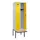 locker met bank,HxBxD 2120x600x815mm,2vak,vak B 300mm,cilinderslot