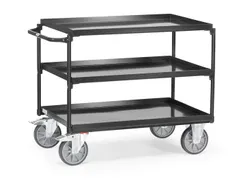 Tafelwagens 3 Etages 4832 Staalplaat Ral7016 400kg 1000x700mm