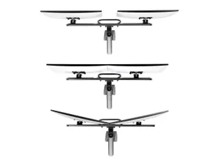 Desk Mount Dual Monitor Arm Tot 27 Inch Crossbar - 6