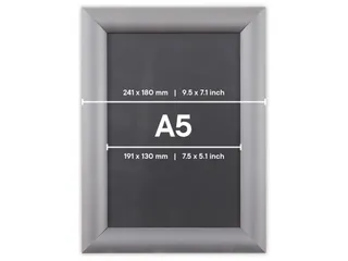 Kliklijst Europel Economy A5 zilver - 10