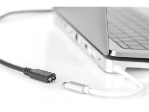 USB Type-C verlengkabel Type C St/Bu 2m 3A 480MB Versie 2.0 Zwart