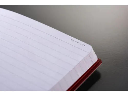 Notitieboek Oxford Black n' Red A5 business journal 72vel lijn