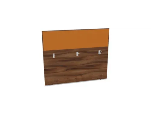 baliepaneel bureau aanbouw achter NP-tiepolo nut BN3005-geel 1400mm