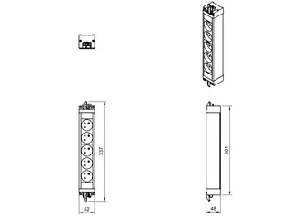 Dubbele Stekkerdoos Set – 2x 5 FR/BE 933 GST18i3 Zwart - 3