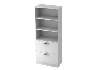 combikast HxBxD 2000x800x420mm 3OH 2hangmappenframe wit - 1