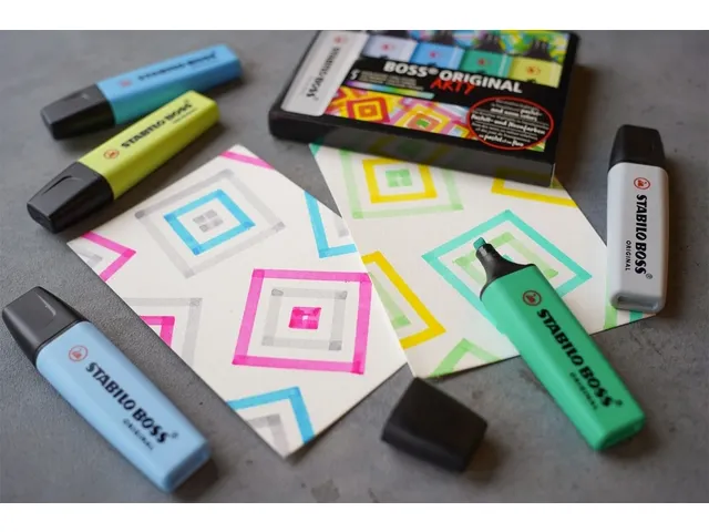 Markeerstift STABILO BOSS Original 70/15 assorti deskset à 15 stuks