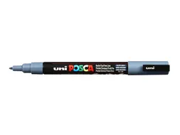 Verfstift Posca PC3M Fijne punt 0,9-1,3mm Leisteengrijs