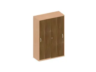 Schuifdeurkast 1540x1000x430mm Romp Beuken Decor Front Noten - 1