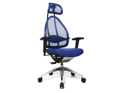 Topstar Bureaustoel Open Base + Art OPEN ART 10 Hoofdsteun Blauw