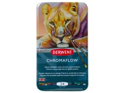 Kleurpotloden Derwent Chromaflow set à 24 kleuren