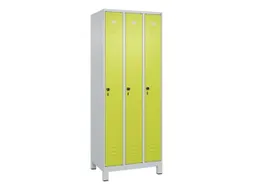 locker,HxBxD 1950x750x500mm,3vak,vak B 250mm,draaigrendel,voeten
