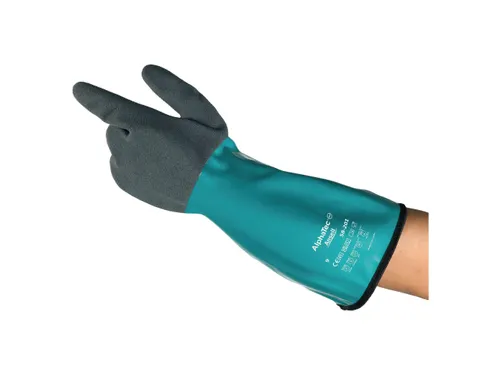 Ansell AlphaTec 58-201 nitril handschoenen grijs/groen maat 10 6 paar