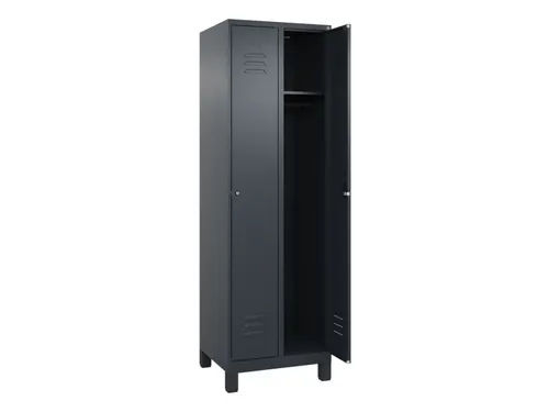 locker,HxBxD 1950x600x500mm,2vak,vak B 300mm,cil.-slot,voeten