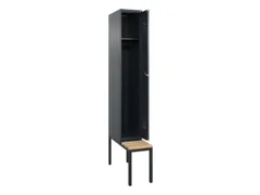 locker met bank,HxBxD 2120x300x815mm,1vak,vak B 300mm,cilinderslot