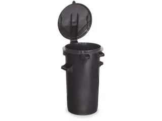 Vuilnisbak Pe 50 liter Ø Boven/Onder 390/300mm H710mm 2 Handgrepen - 1