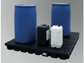 PE-opvangbak,opvangvol. 200l,HxBxD 150x1600x1600mm - 2
