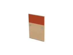 baliepaneel,v. bureau,aanbouw rechts,B 800mm,NE-esdoorn,BN3012-oranje