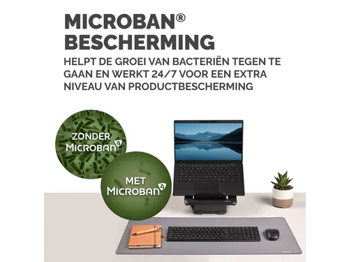 Bureau-onderlegger Fellowes Breyta grijs 80x40cm