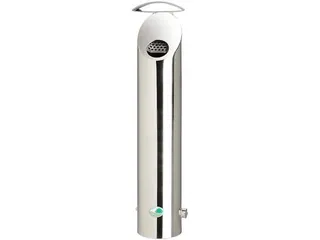 RVS wandasbak HxBxD 530x120x180mm RVS romp gepolijst rond 2.5 Liter - 1