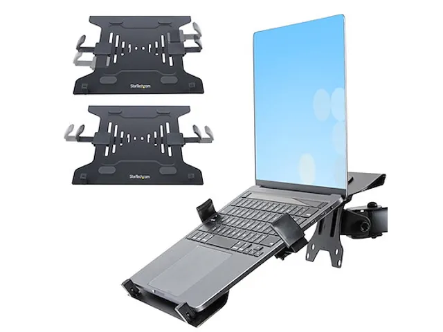 Bras pour ordinateur portable ou écran Noir