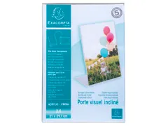 Folderhouder hellend A4 transparant