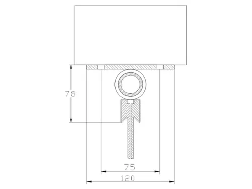 strokengordijn H 2600mm strook B 300mm 3mm onder kozijn