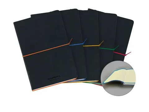 Notitieboek Aurora Tesoro A5 192blz lijn 80gr assorti