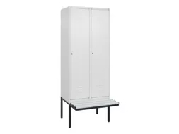 locker voor scheiding van kleding,HxBxD 2120x800x815mm,2vak