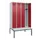 locker met bank,HxBxD 2120x1200x815mm,4vak,vak B 300mm,cilinderslot