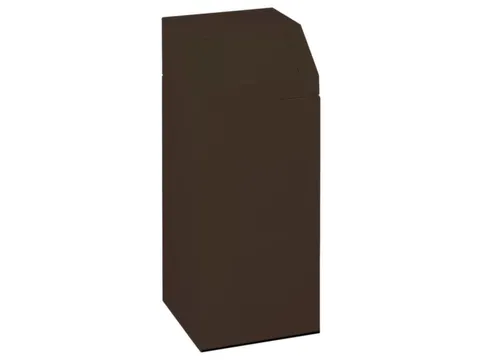 Verzamelaar 76 liter HxBxD 890x380x380mm sticker gft-afval Bruin