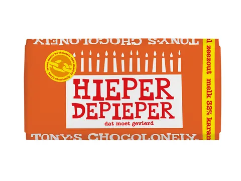 Chocolade Tony's Chocolonely 180gr melk zeezout Hieper de Piepert