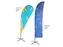 Beach flag Budget Medium Wind of Drop excl. voet 17mm Rotator