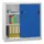 Schuifdeurkast Hxbxd 1000x1000x400mm 2 Oh Ral7035 Front Ral5010