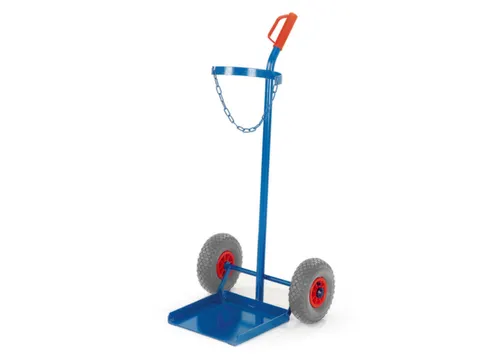 Flessenkar,draagverm. 100kg,propaangas 33kg fles,m. ketting,RAL5010