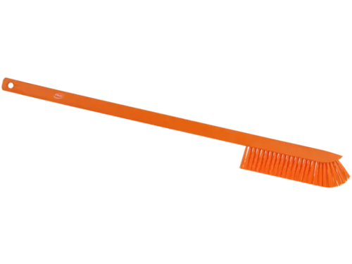 Vikan Hygiene precisieborstel lange steel 600mm medium vezels Oranje