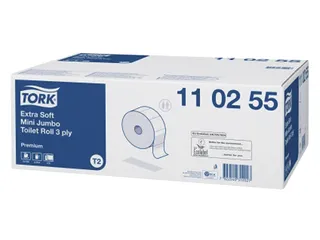 Toiletpapier Tork T2 Jumbo 110255 3-laags 120m 600 Vel 12 Rollen - 5