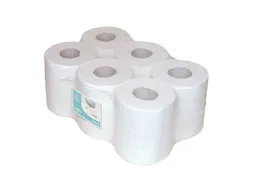 Midi Centerfeedrol 1-laags Cellulose 300 meter Folie a 6 Rol