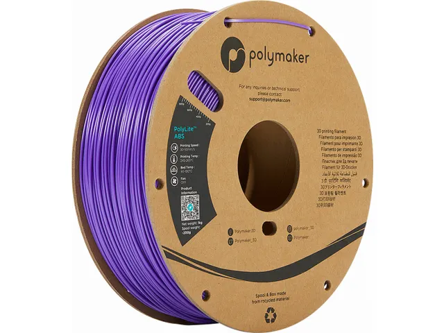 Polymaker PolyLite ABS filament 1,75 mm Paars 1kg