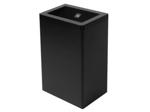 Santral Plus OBU 50 P Open afvalbak 50 Liter RAL 9005 Gitzwart Midnigh