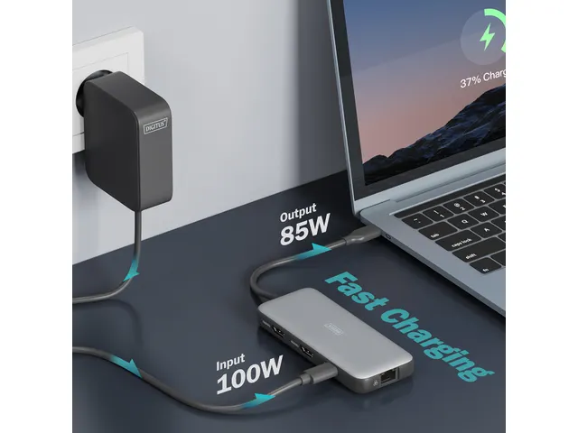 DIGITUS USB-C docking station 8-poorts