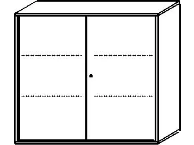 Kantoorkast 1150x1200x430mm Romp Wit Decor Front Lichtgrijs