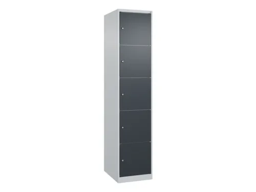 lockerkast,HxBxD 1850x400x500mm,1x5vakken,vak B 400mm,cil.-slot