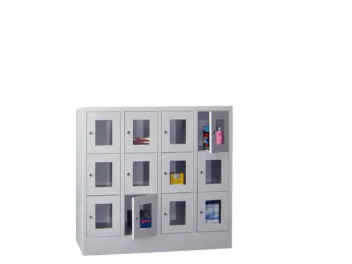 Vakkenkast Vensterdeuren 1187x1230x500mm 12 Vakken 300mm Cilinderslot