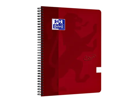 Spiraalblok Oxford Touch A4 lijn 70vel rood